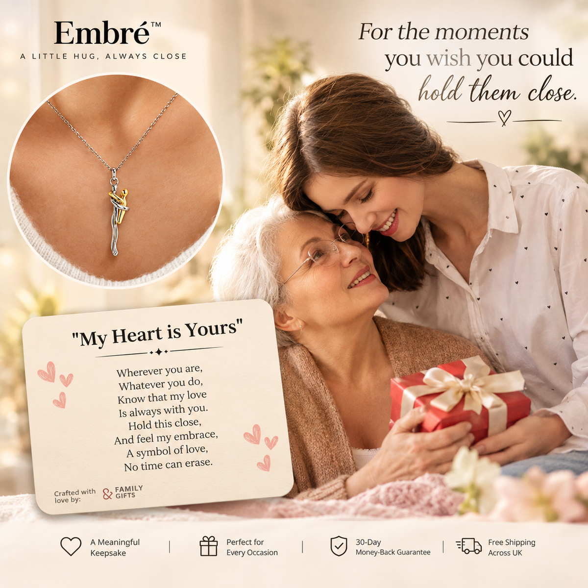 Embre™ Hug Necklace - A Little Hug, Always With You